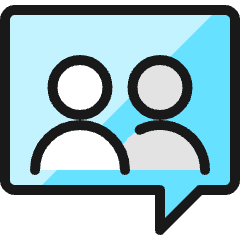 Conversation Browser Icon from Ultimate Colors Set