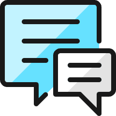 Conversation Chat Text Icon from Ultimate Colors Set