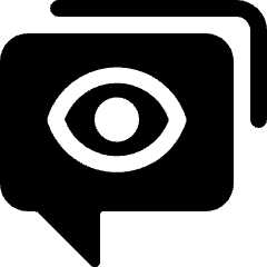 Conversation Seen Icon from Ultimate Bold Set