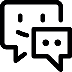 Conversation Smile Type Icon from Ultimate Regular Set