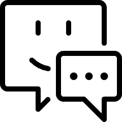 Conversation Smile Type Icon from Ultimate Light Set