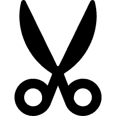 Scissors 1 Icon from Ultimate Bold Set