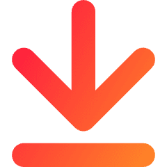 Line Arrow Move Down Large 1 Icon from Core Gradient Set