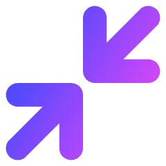 Line Arrow Shrink Diagonal Large 1 Icon from Core Gradient Set