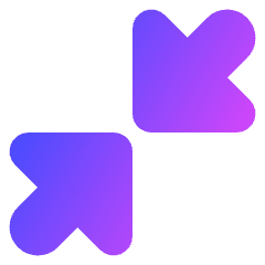 Triangle Arrow Shrink Diagonal Large 1 Icon from Core Gradient Set