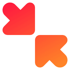 Triangle Arrow Shrink Diagonal Large 2 Icon from Core Gradient Set
