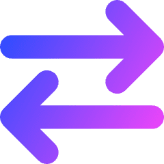 Line Arrow Transfer Horizontal Large 2 Icon from Core Gradient Set