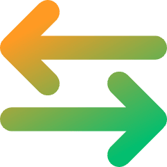 Line Arrow Transfer Horizontal Large 3 Icon from Core Gradient Set