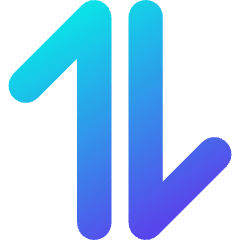 Line Arrow Transfer Vertical Large 1 Icon from Core Gradient Set