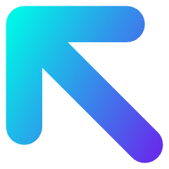 Line Arrow Diagonal Upper Left Large Icon from Core Gradient Set