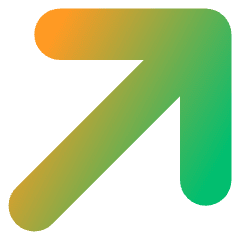 Line Arrow Diagonal Upper Right Large Icon from Core Gradient Set