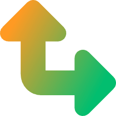 Triangle Arrow Bottom Left Corner Large Icon from Core Gradient Set