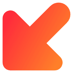 Triangle Arrow Diagonal Bottom Left Large Icon from Core Gradient Set