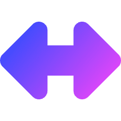 Triangle Arrow Horizontal Large Icon from Core Gradient Set