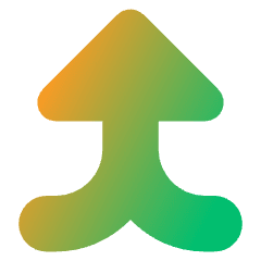 Triangle Arrow Merge Vertical Large Icon from Core Gradient Set