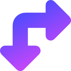 Triangle Arrow Top Left Corner Large Icon from Core Gradient Set