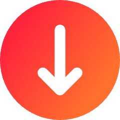 Line Arrow Down Circle 1 Icon from Core Gradient Set