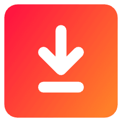 Line Arrow Down Square 2 Icon from Core Gradient Set