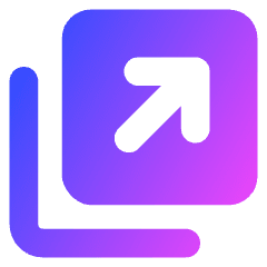 Line Arrow Expand Window 2 Icon from Core Gradient Set