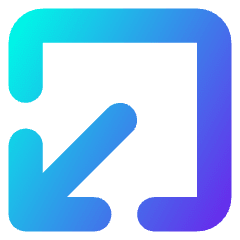 Line Arrow Minimize Window 1 Icon from Core Gradient Set