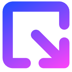 Line Arrow Minimize Window 2 Icon from Core Gradient Set