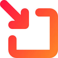 Line Arrow Minimize Window 3 Icon from Core Gradient Set