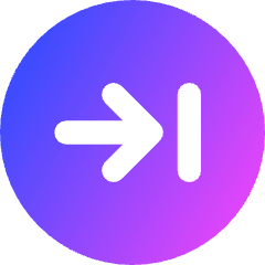 Line Arrow Right Circle 2 Icon from Core Gradient Set