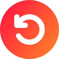 Line Arrow Rotate Left Circle Icon from Core Gradient Set