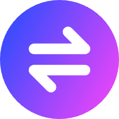 Line Arrow Transfer Horizontal Circle 1 Icon from Core Gradient Set