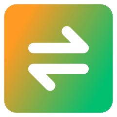 Line Arrow Transfer Horizontal Square 1 Icon from Core Gradient Set