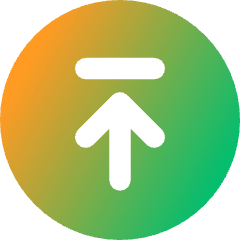 Line Arrow Up Circle 2 Icon from Core Gradient Set