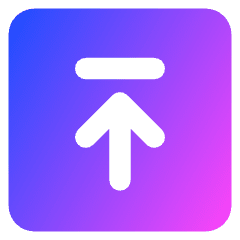 Line Arrow Up Square 2 Icon from Core Gradient Set