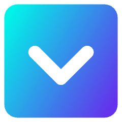 Tailless Line Arrow Down Square Icon from Core Gradient Set