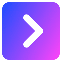 Tailless Line Arrow Right Square Icon from Core Gradient Set
