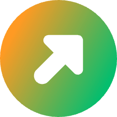 Triangle Arrow Diagonal Upper Right Circle Icon from Core Gradient Set