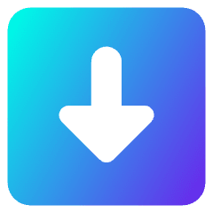 Triangle Arrow Down Square Icon from Core Gradient Set