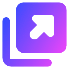 Triangle Arrow Expand Window 2 Icon from Core Gradient Set