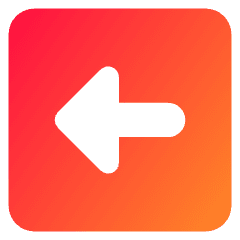 Triangle Arrow Left Square Icon from Core Gradient Set