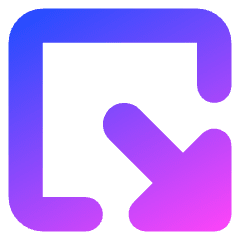 Triangle Arrow Minimize Window 2 Icon from Core Gradient Set