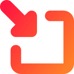 Triangle Arrow Minimize Window 3 Icon from Core Gradient Set