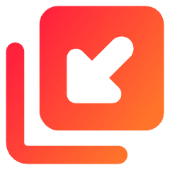 Triangle Arrow Minimize Window 4 Icon from Core Gradient Set