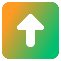 Triangle Arrow Up Square Icon from Core Gradient Set