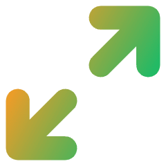 Line Arrow Expand Diagonal 1 Icon from Core Gradient Set