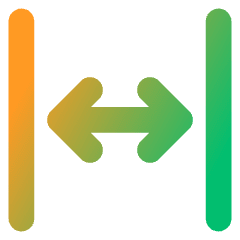 Line Arrow Expand Horizontal Icon from Core Gradient Set