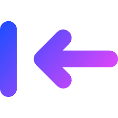 Line Arrow Move Left 1 Icon from Core Gradient Set