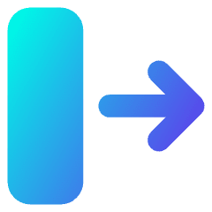 Line Arrow Move Right 2 Icon from Core Gradient Set