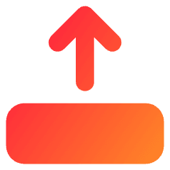 Line Arrow Move Up 2 Icon from Core Gradient Set