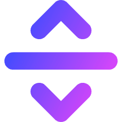 Line Arrow Move Vertical Icon from Core Gradient Set