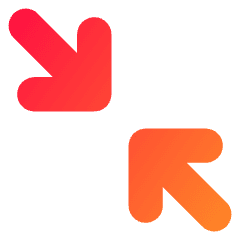 Line Arrow Shrink Diagonal 2 Icon from Core Gradient Set