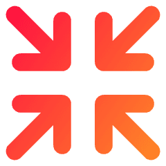 Line Arrow Shrink Icon from Core Gradient Set